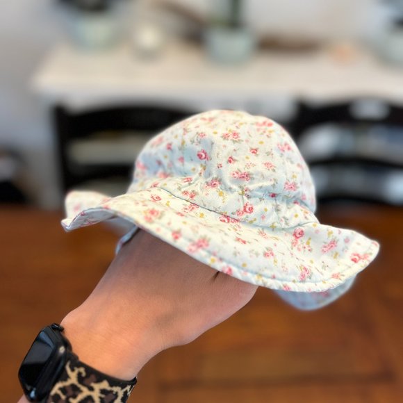 Jan & Jul Adjustable Sun Hat 0-6M in Retro Rose - Picture 3 of 4